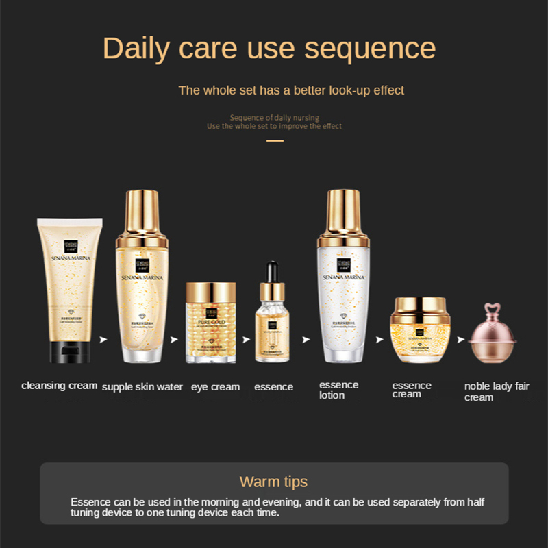 Women 24K Gold Skin Care Set 9 - Luxury Skincare Set For Women บทวิจารณ์และราคา