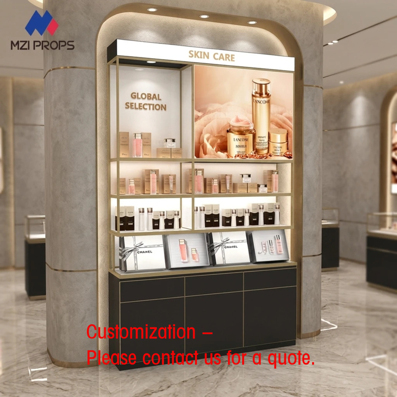 custom.Custom Cosmetic Display - Luxury Skincare Display บทวิจารณ์และราคา
