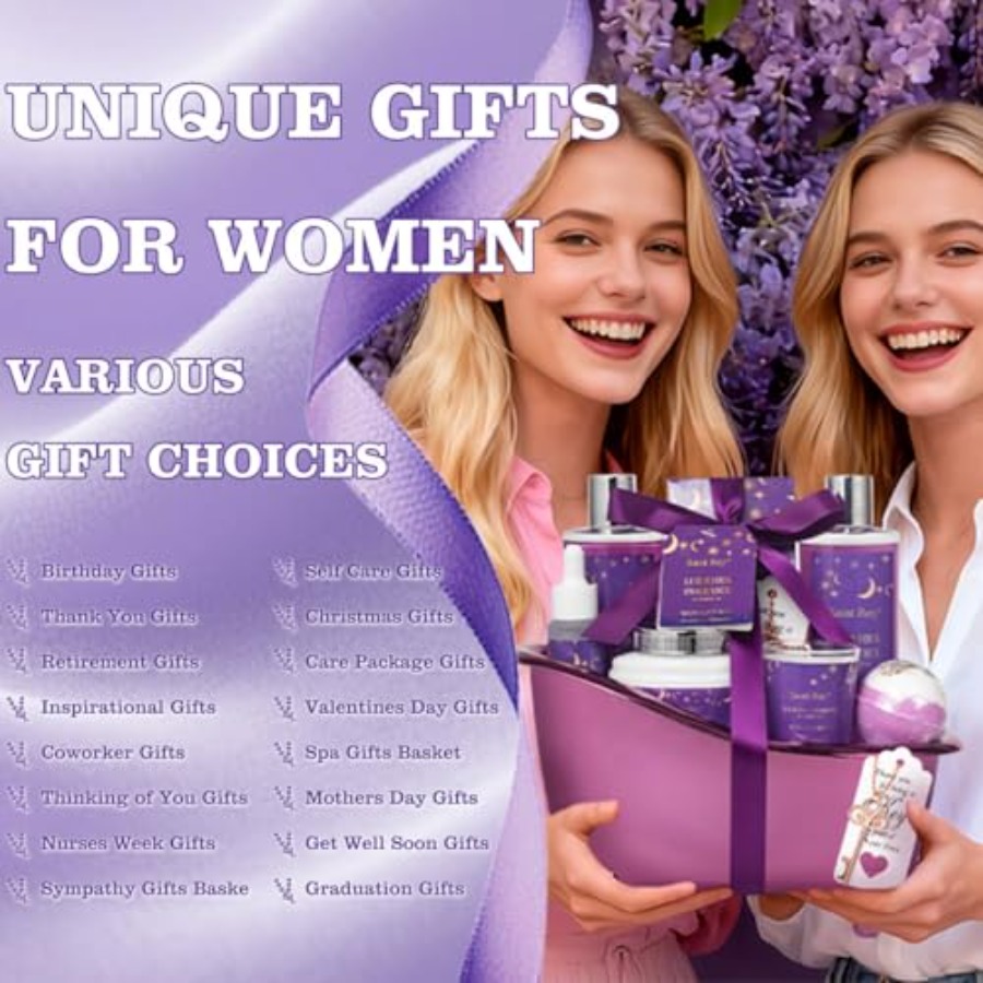 Bath Basket Spa Kit Spa Gifts  - Luxury Skincare Set For Women บทวิจารณ์และราคา