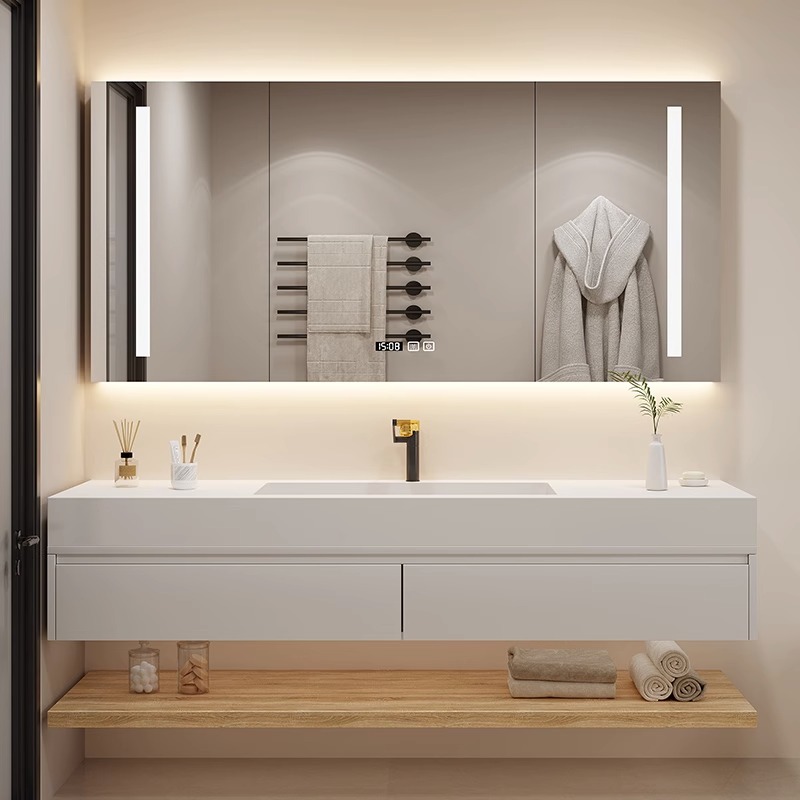 Light Luxury Bathroom Cabinet  - Luxury Skincare Display บทวิจารณ์และราคา