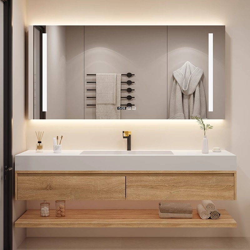 Light Luxury Bathroom Cabinet  - Luxury Skincare Display บทวิจารณ์และราคา