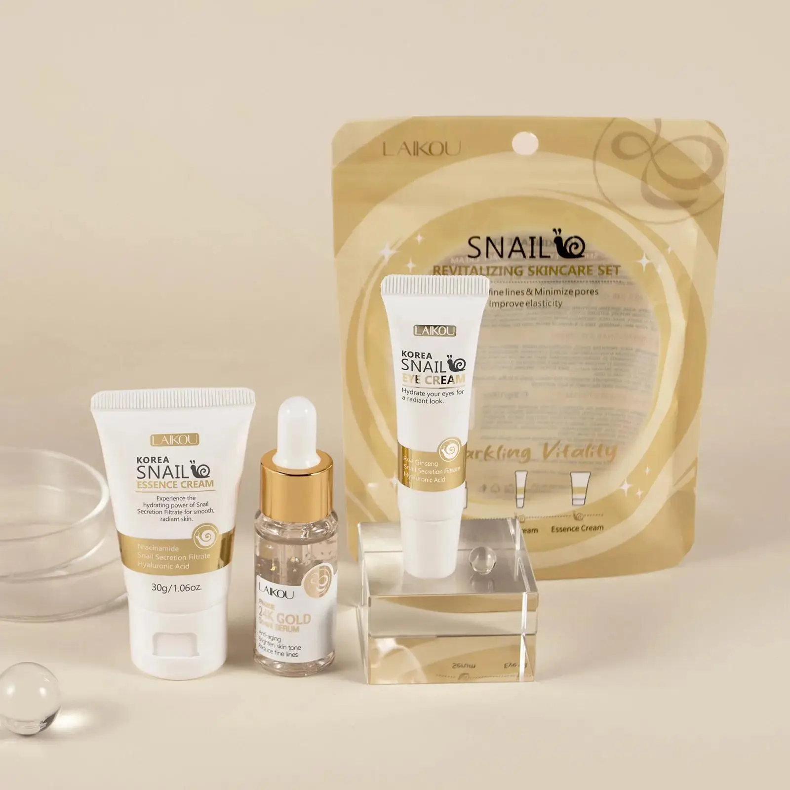 24K Gold Snail Repair Serum Ey - Luxury Skincare Set For Women บทวิจารณ์และราคา