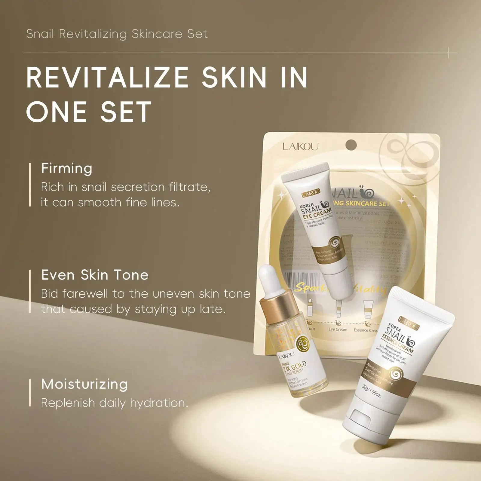 24K Gold Snail Repair Serum Ey - Luxury Skincare Set For Women บทวิจารณ์และราคา