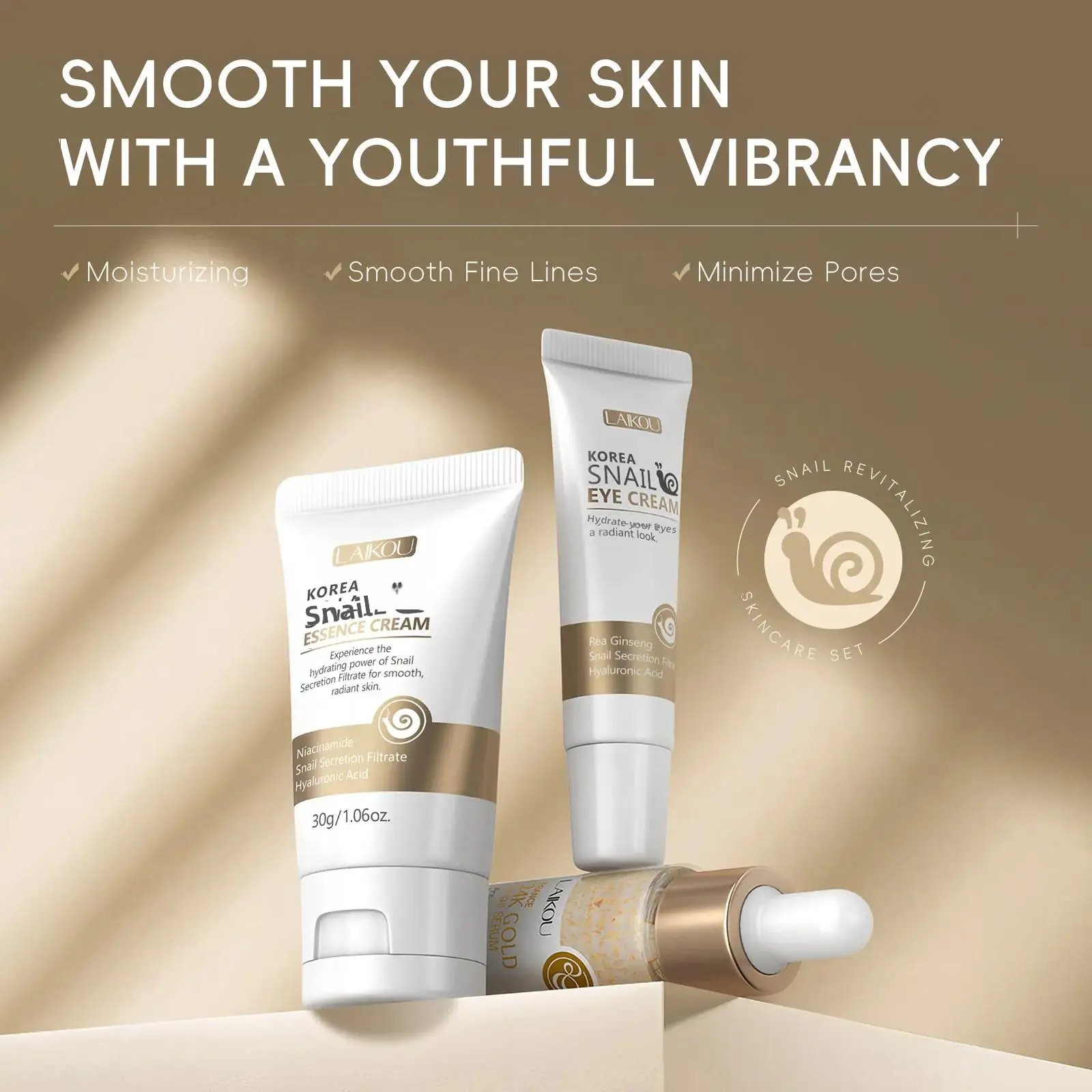 24K Gold Snail Repair Serum Ey - Luxury Skincare Set For Women บทวิจารณ์และราคา