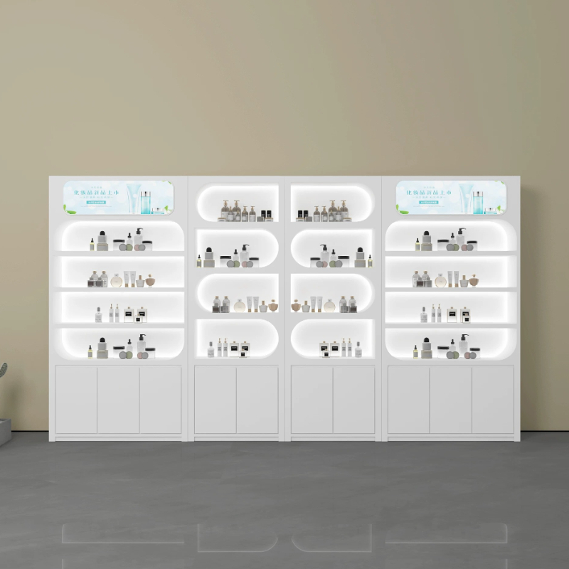 Nordic Minimalist Beauty Salon - Luxury Skincare Display บทวิจารณ์และราคา