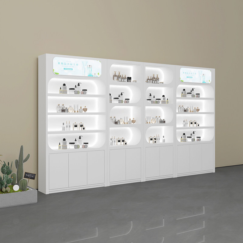 Nordic Minimalist Beauty Salon - Luxury Skincare Display บทวิจารณ์และราคา