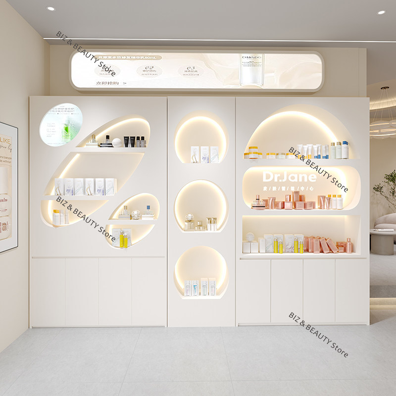 High Gloss Paint Beauty Salon  - Luxury Skincare Display บทวิจารณ์และราคา